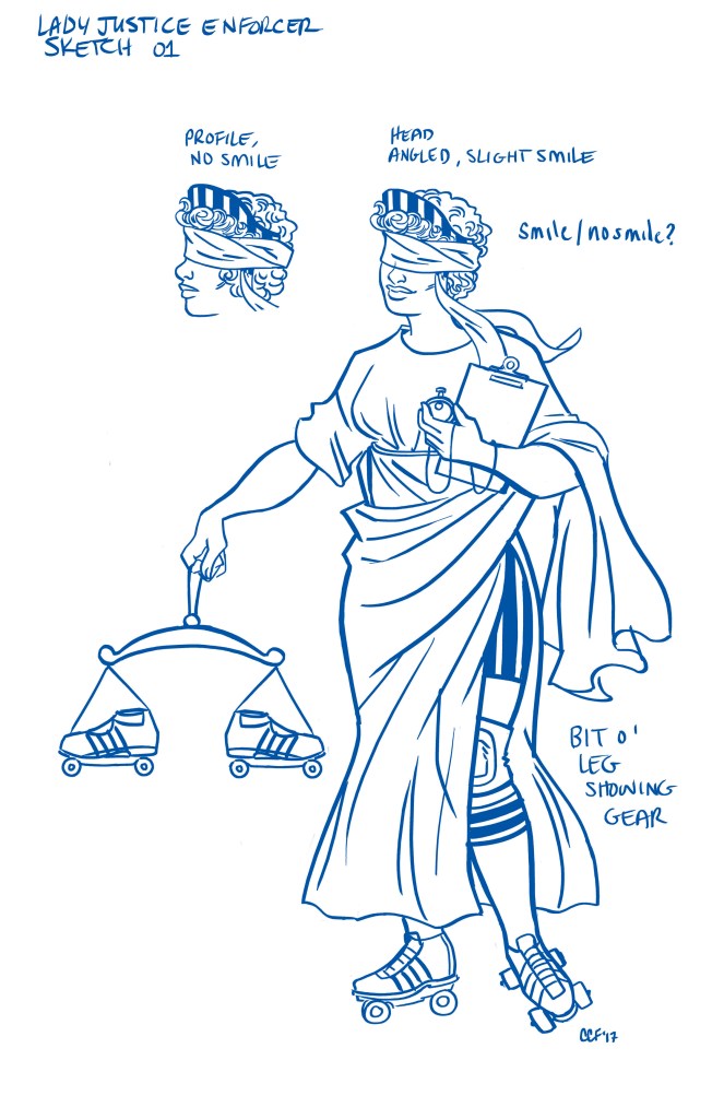 Lady Justice Sketch
