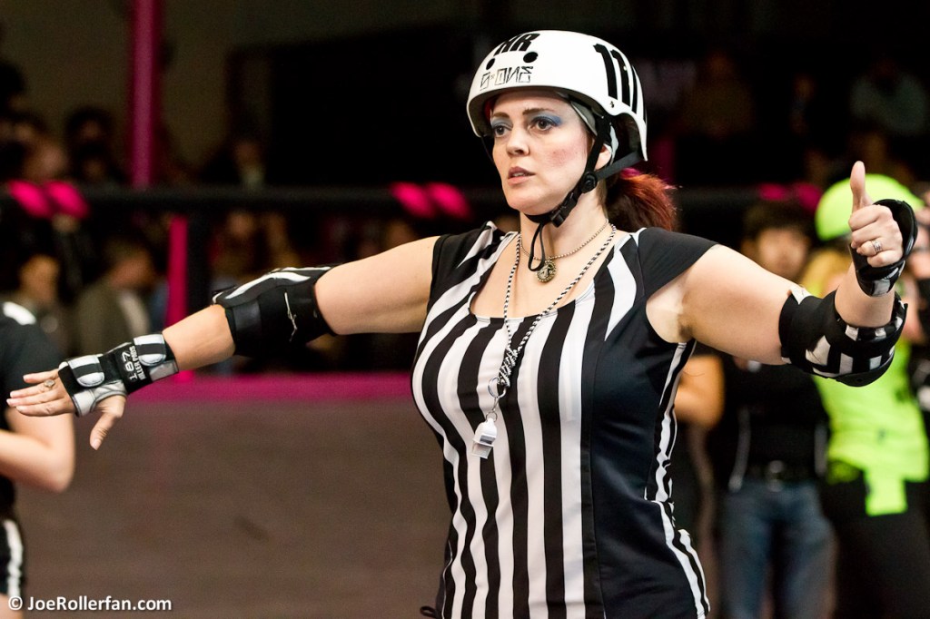 Head Referee prepares for the next jam